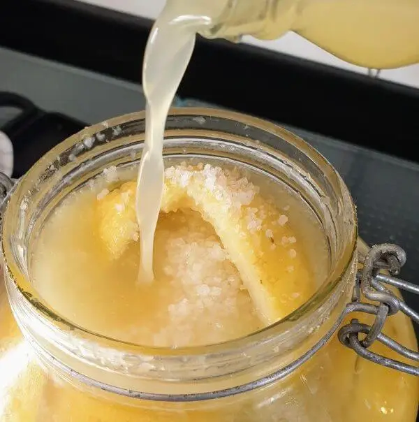 At Tings Lisbon we preserve the lemons from the garden - here is the recipe. Add extra lemon juice if necessary