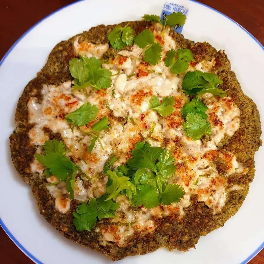 Bara with Lime Chicken topped with coriander