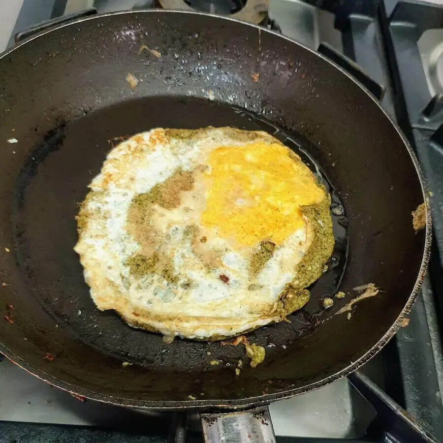The Anda Bara (the Nepali name for the egg bara) is ready to serve!