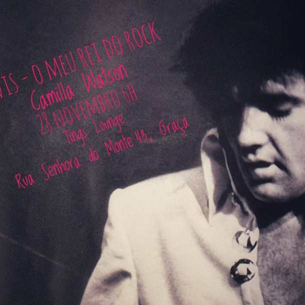 Art at Tings Lisbon Hotel in Graca. Camilla Watson honours Elvis Presley