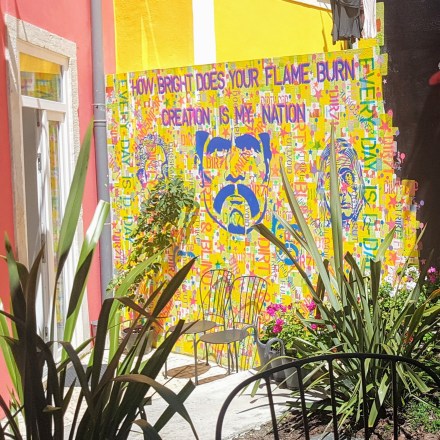 Street art by Dirty Cop in Graça, Lisbon