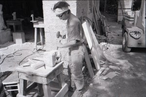 Eli Benveniste in the studio