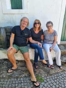 Thomas and Annette Tingstrup with Eli Benveniste in Castelo de Vide juli 10, 2024