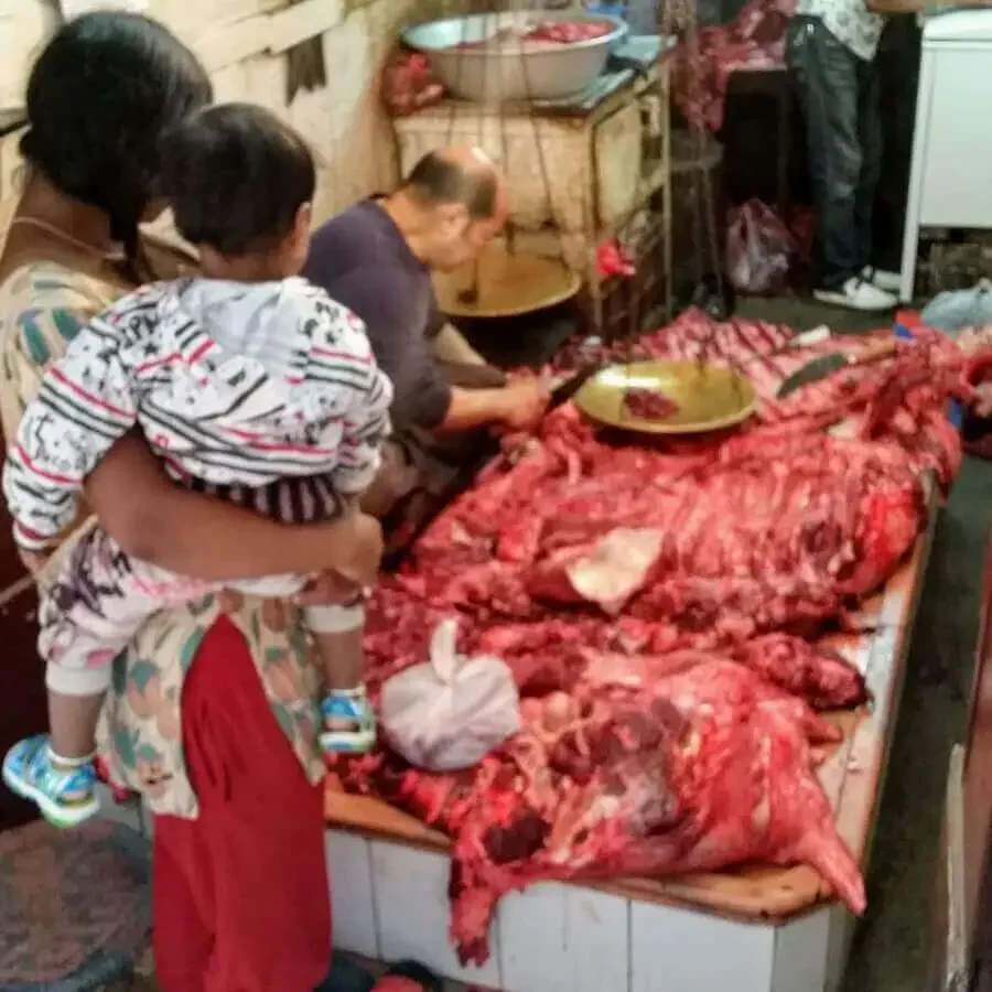 To my Nepalese friends. Don't panic. In Sundhara behind New Road you find my trusted butcher since 2012 who only sells buff. You have to be there before 7:30 am to rescue the sirloin for getting chopped to atoms 'The Nepalese Way' LOL