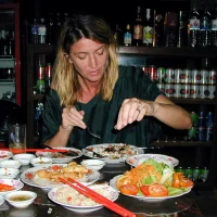 Eating in Thailand Annette